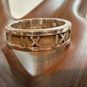 Tiffany & Co Sterling Silver Atlas Ring